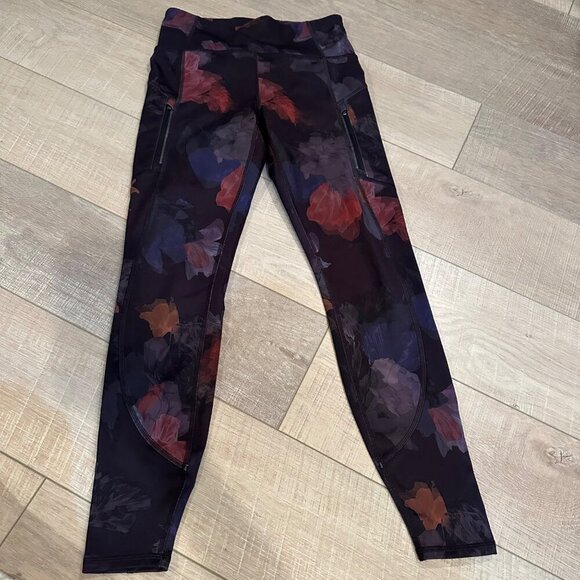 ATHLETA WOMENS RAINIER PRINTED TIGHT LEGGINGS SMALL - Picture 1 of 5